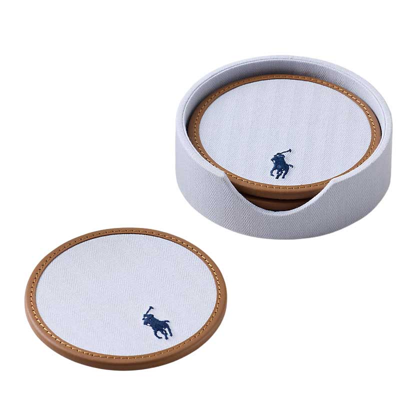 Polo Ralph Lauren Polo Icon Coaster Gift Set - Oxford Blue